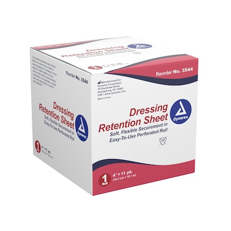Dynarex Dressing Retention Sheet, Latex Free, 4"x11 Yards, 5PK 3544