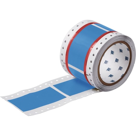 Brady PermaSleeve HX Heat Shrink Double Sided Wire Marking Sleeves, Blue, 2 in. Dia x 2 in. W 2HX-2000-2-BL