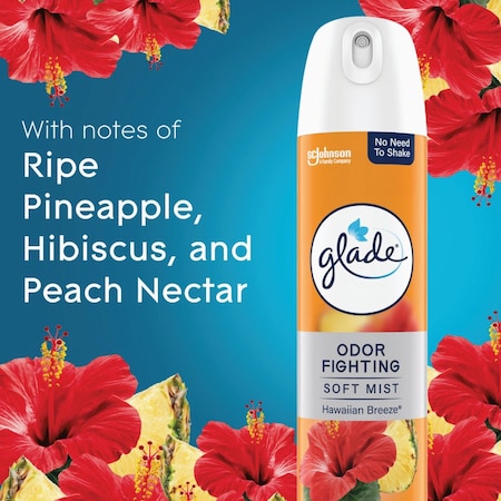 Glade 2X Fragrance 8 Oz. Hawaiian Breeze Spray Air Freshener 5291