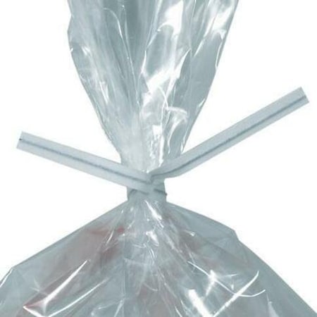 Box Packaging Paper Twist Ties 6L x 5/32W White 2000/Pack PBT6W