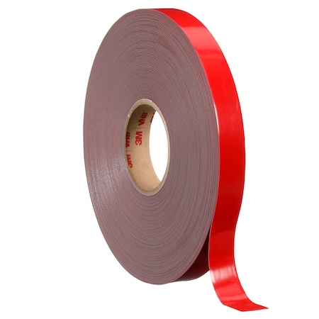 3M Foam Tape, Gray, 36 yd L, 1 in W 56146
