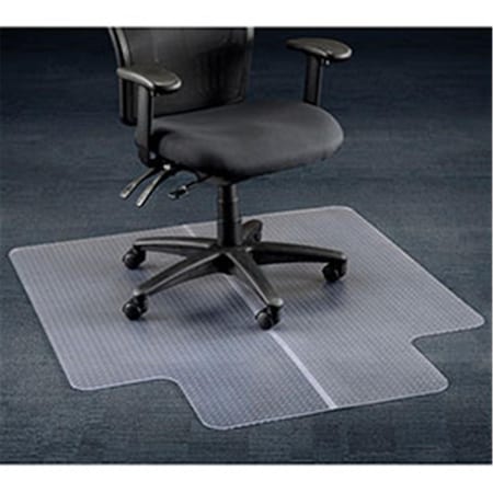 Aleco Office Chair Mat for Carpet Straight Edge, 45 x 53 in. with 25 x 12 in. Lip 120227