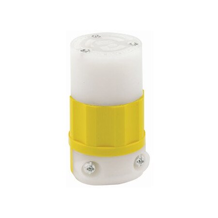 Leviton Industrial Grade Connector 20 Amp, 125 Volt 2313-CY