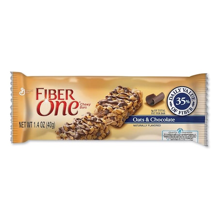Fiber One Chewy Bars, Oats and Chocolate, 1.4 oz, PK16, 16PK GEM14562