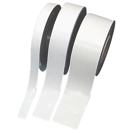 Magna Visual Magnetic Strip, White, 3"x50 ft. Roll MR50-241P