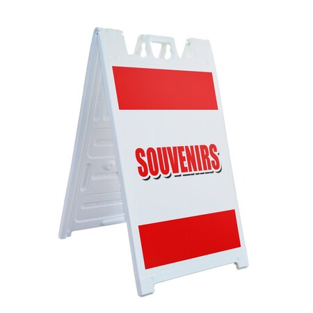 Signmission Souvenirs, A-Frame & 2 Sign Inserts, Heavy-Duty Plastic Frame SBHD-C-2436-Souvenirs