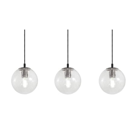 Afx Palla 3-Light Linear Pendant, 60W, Black PLAP07MBBKLNR3