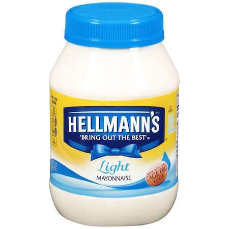 Hellmanns Light Mayonnaise, 30 Fluid Ounce, 12PK 21357