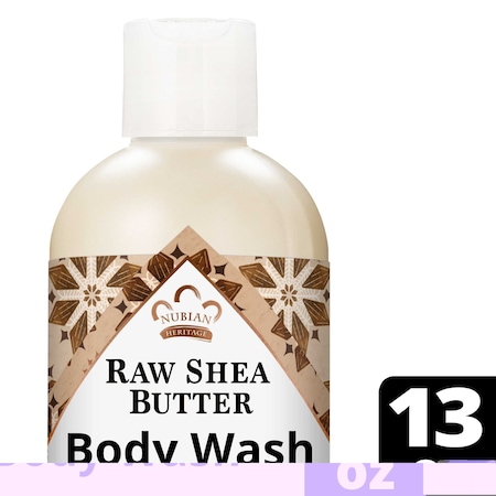 Nubian Heritage Raw Shea Butter Body Wash, 13 Fluid Ounce, 12PK 68536793