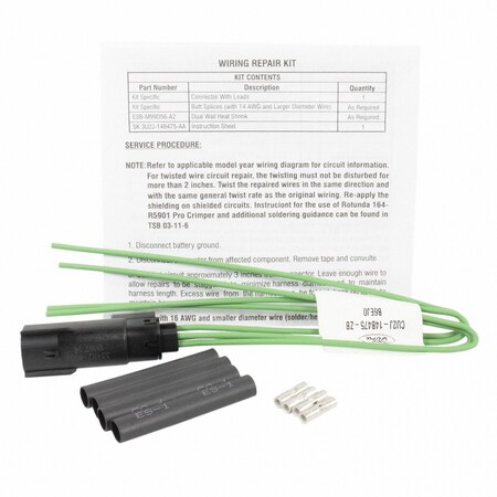 Motorcraft Catalyst Monitor Sensor Connector, WPT1570