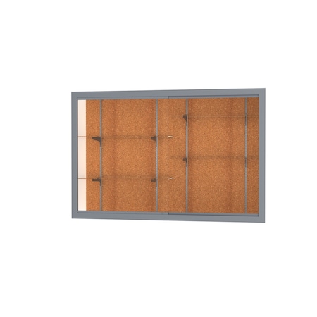 Ghent Recessed Wall Case 72x48x16, Cork 14406-CK-SN