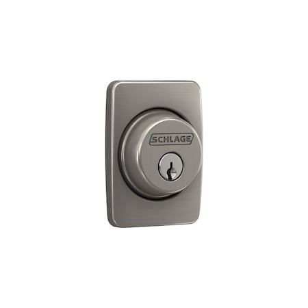 Schlage Residential Schlage Custom Greene Single Cylinder Deadbolt C Keyway with 12287 Latch and 10116 Strike Satin B60GEE619