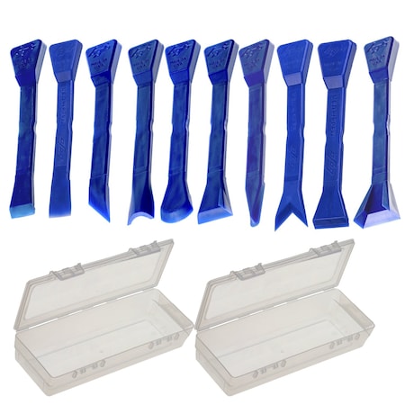 Bojo Tools Deluxe 10-Piece Plastic Scraper Kit ATH-DS2-UNGL