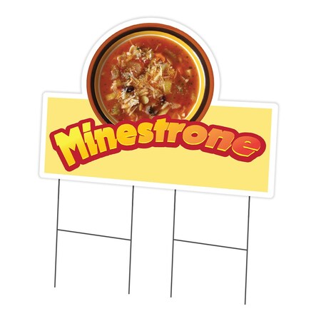 Signmission Minestrone Die Cut Yard Sign & Stake outdoor plastic coroplast window, C-DC-2436-DS-Minestrone19 C-DC-2436-DS-Minestrone19