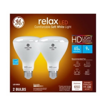 Current GE 2PK 9W BR30 Bulb 93129938