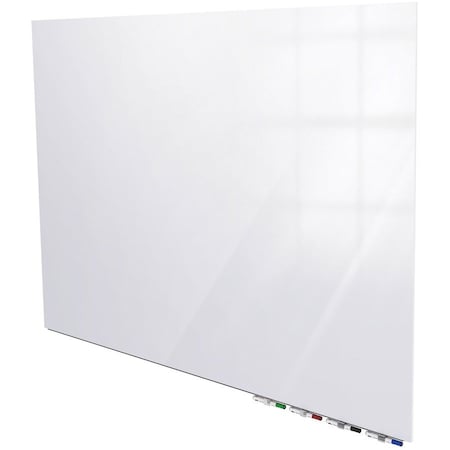 Ghent Aria Low Profile Glassboard, Magnetic, 3'H x 6'W, Horizontal, White ARIASM36WH