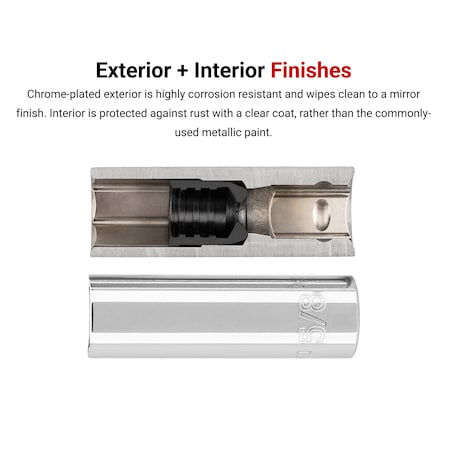 Tekton 3/8 Inch Drive x 5/8 Inch Spark Plug Socket SHD15016