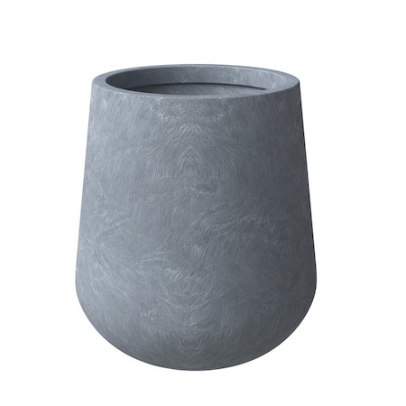 Leisuremod Orchid Fiberstone & MGO Clay Tapered Round Planter- Weather-Resistant Indoor/Outdoor Pot OP12AC