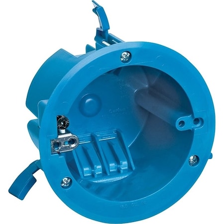 Carlon Electrical Box, 18 cu in, Ceiling Box Type, 1 Gang, Polycarbonate, Round Shape B618RR