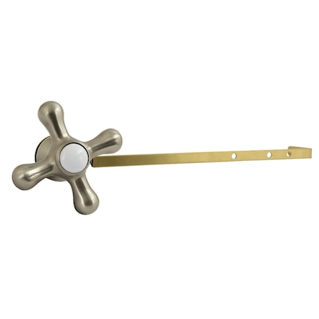 Kingston Brass Universal Front or Side Mount Toilet Tank Lever, Brushed Nickel KTAXD8