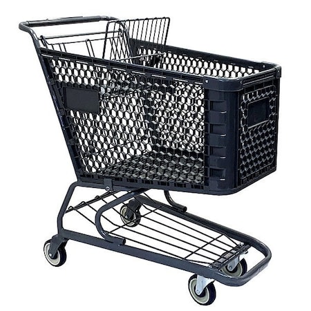 R.W. Rogers Co Shopping Cart, Plastic, 38-in L, 22-in W WMP-150L-BK