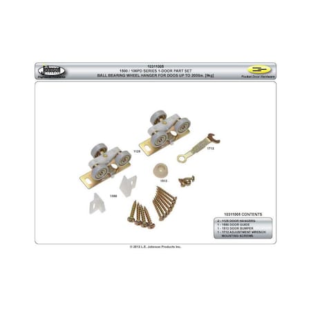 Le Johnson Adapter Kit 4 in F/ 1500SC/2000 Series PD Sets Steel 1574PLBG