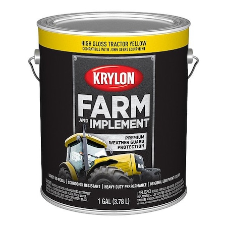 Krylon Acrylic Coating, High Gloss, John Deere Yellow K01970008
