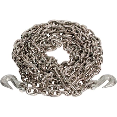 S-Line ANCRA Transport Chain Assembly with Clevis Hook, 3/8 in, 20 ft L, 5400 lb Working Load, 43 Grade 49958-38-20-SP