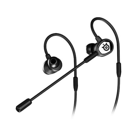 Steelseries TUSQ Single 3.5 mm, 4-Pole plug Connector Earbud Gaming Earbuds, Black 61650