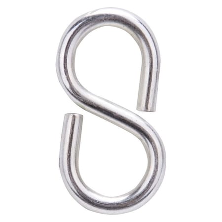 Prosource S-Hook, 25 lb Working Load, 2.8 in Dia Wire, Steel, Zinc LR-376-PS