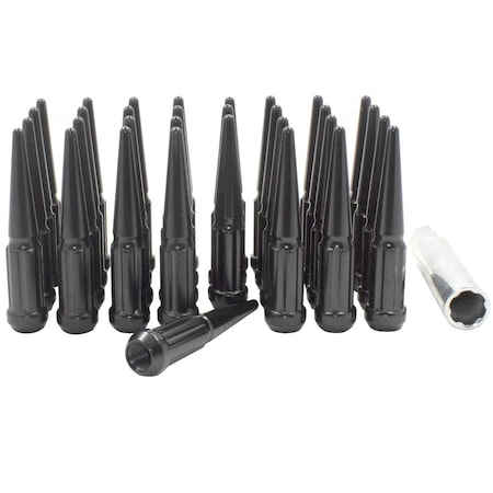 Coyote Wheel Accessories WHEEL INSTALLATION KIT 8 Lug Kit 14 Millimeter x 15 Thread Size 60 Degree Conical Spline Drive 251848BLK