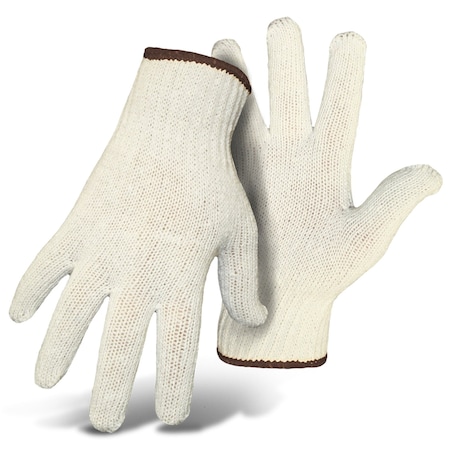 Boss Boss Men's Indoor/Outdoor String Knit Reversible Work Gloves White L 1 pair B62081-L