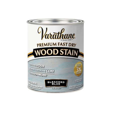 Varathane Premium Fast Dry Wood Stain, Bleached Blue, 1 Qt 297425