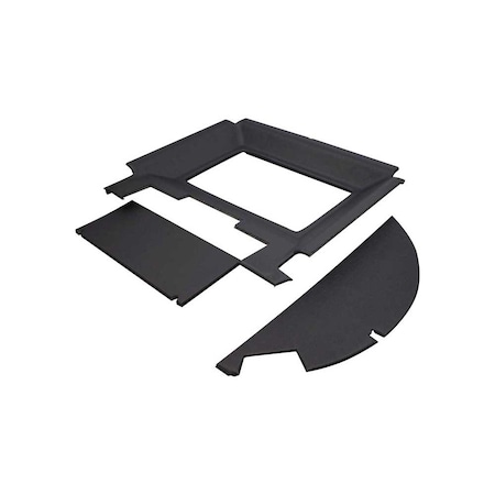 K&M Mfg Complete Headliner Kit for John Deere 30-40 Series 2WD Tractors Black Vinyl 4508