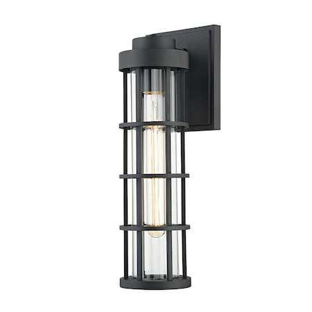 Troy Lighting Becki Owens X Mesa 1 Light Wall Sconce 15 In. Textured Black B2042-TBK