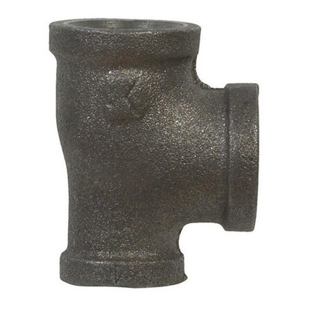 Tinkertools B & K 520-434BG 0.75 x 0.5 x 0.75 in. FIP Malleable Black Iron Reducing Tee, 5PK TI149696