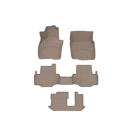Weathertech Tan, Front and Rear and Rear FloorLiner HP 451813-1-3-4IM