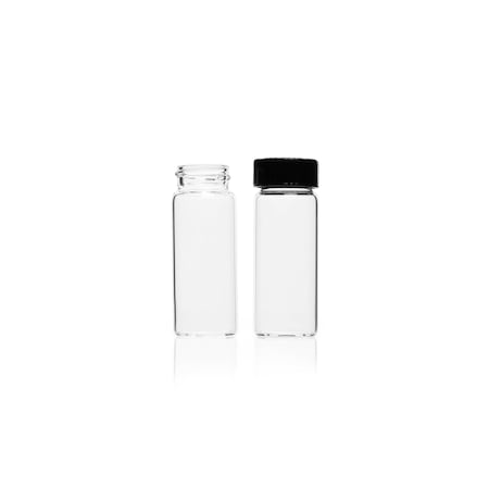 Kimble Chase Clear Sample Vial w/Rubber Cap, PK1728 60910D-2
