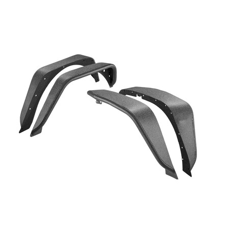 Vevor Fender Flare Front and Rear Jeep Fender Flares Fit 2007-2018 JK/JKU 2/4-Door FDJK0703A