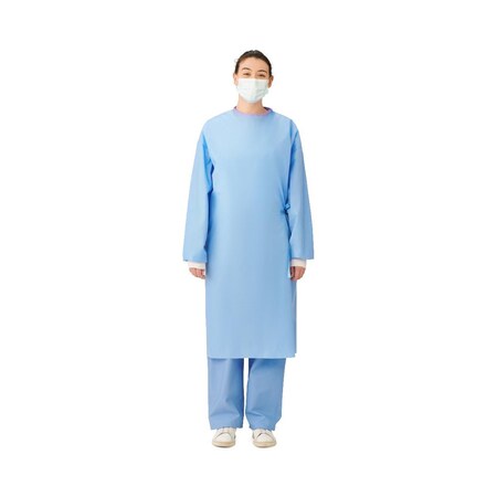 Medline Sterile Nonreinforced Sirus Surgical Gowns with Set-In Sleeves and Towel, Size L DYNJP2001SH