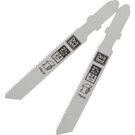 Do It Best T-Shank 2-3/4'' 24 TPI Metal Cutting Jigsaw Blade, 2PK QJDIB-JST-001
