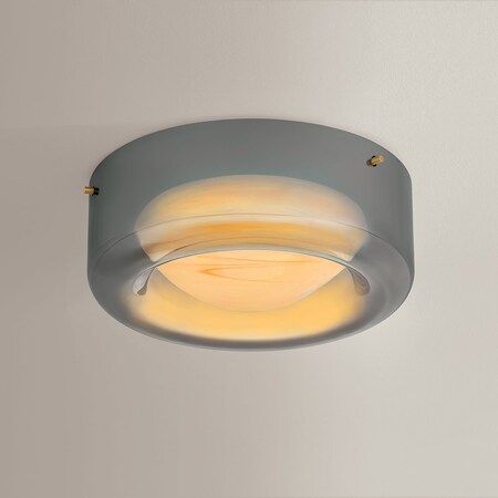 Hudson Valley Lighting Eldred 1 Light Flush Mount in Aged Brass Finish 6071-AGB