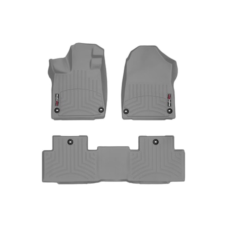 Weathertech Grey, Front and Rear Floorliners 461669-1-2