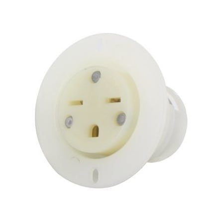 Leviton Industrial Grade Flanged Outlet 15 Amp, 250 Volt 15679-C