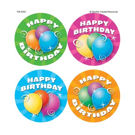 Teacher Created Resources Birthday Wear Em Badges, 6PK TCR4054-6
