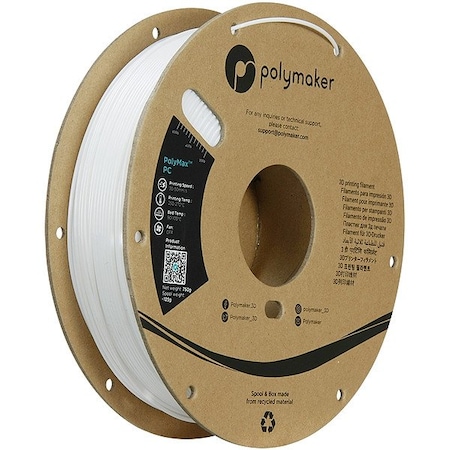 Polymaker PolyMax PC(1.75mm, 750g) White PC02002