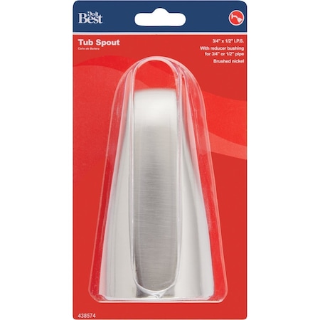 Do It Best Brushed Nickel Bathtub Spout B825-30BN