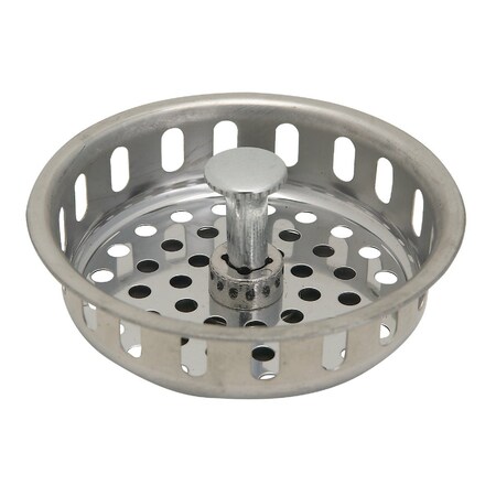 Keeney Mfg 3-1/2'' Stainless Steel Adjustable Post Basket Strainer Stopper K22025