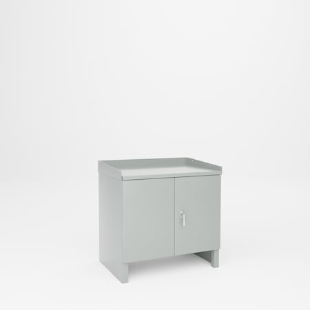 Pucel Shop Cabinet Tool Storage Bench, 36 in W x 25 in D x 34 in H, Gray C-2436