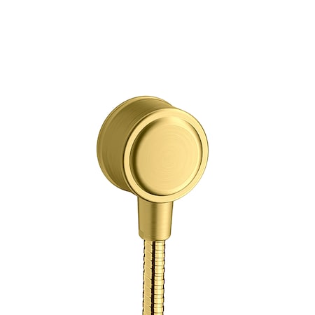 Axor Montreux Wall Outlet with Check Valves in Brushed Gold Optic 16884251
